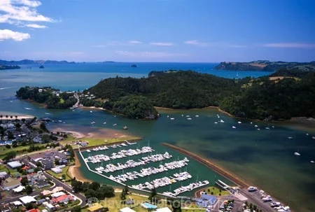 Whitianga and Whitianga Harbour, Coromandel Peninsula - aerial